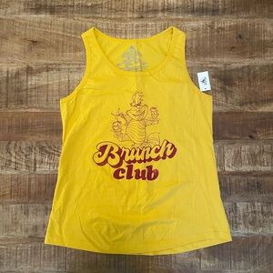 NWT Disney Parks ‘Brunch Club’ Cheshire Cat Alice in Wonderland Tanktop